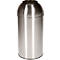 Poubelle ronde en inox Orgavente, 40 litres, Ø 380 x H 740 mm, pour l'intérieur, couvercle inox