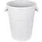 Poubelle ronde, pour usage alimentaire, 85 L, blanc