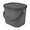Poubelle Rotho ALBULA, système de recyclage, 6 l, empilable, plastique (sans BPA), anthracite
