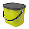 Poubelle Rotho ALBULA, système de recyclage, 6 l, empilable, plastique (sans BPA), vert citron