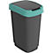 Poubelle Rotho TWIST, 25 l, 2 ouvertures possibles, plastique, vert