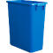 Poubelle sans couvercle, 60 L, bleu
