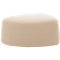 Pouf GOGO Leyform, moyen, ovale, L 980 x P 910 x H 390 mm, avec patins, revêtement en tissu, beige