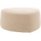 Pouf GOGO Leyform, moyen, ovale, L 980 x P 910 x H 390 mm, avec patins, revêtement en tissu, beige