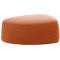 Pouf GOGO Leyform, moyen, ovale, L 980 x P 910 x H 390 mm, avec patins, revêtement en tissu, brun terracotta