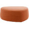 Pouf GOGO Leyform, moyen, ovale, L 980 x P 910 x H 390 mm, avec patins, revêtement en tissu, brun terracotta