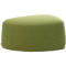 Pouf GOGO Leyform, moyen, ovale, L 980 x P 910 x H 390 mm, avec patins, revêtement en tissu vert clair