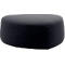 Pouf GOGO Leyform, moyen, ovale, L 980 x P 910 x H 390 mm, avec patins, revêtement tissu, anthracite