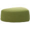 Pouf GOGO Leyform, moyen, ovale, L 980 x P 910 x H 390 mm, avec patins, revêtement tissu, vert clair