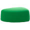 Pouf GOGO Leyform, moyen, ovale, L 980 x P 910 x H 390 mm, avec patins, revêtement tissu, vert