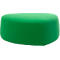 Pouf GOGO Leyform, moyen, ovale, L 980 x P 910 x H 390 mm, avec patins, revêtement tissu, vert