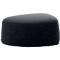 Pouf GOGO Leyform, moyen, ovale, L 980 x P 910 x H 440 mm, avec patins, revêtement en tissu, anthracite