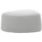 Pouf GOGO Leyform, moyen, ovale, L 980 x P 910 x H 440 mm, avec patins, revêtement en tissu gris clair