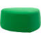 Pouf GOGO Leyform, moyen, ovale, L 980 x P 910 x H 440 mm, avec patins, revêtement en tissu, vert