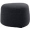Pouf GOGO Leyform, petit, ovale, L 550 x P 515 x H 440 mm, avec patins, revêtement en tissu, anthracite