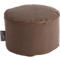 Pouf repose pieds Sac pouf Pouf JAMIE Swing, aspect toile/similicuir, Ø 500 x H 300 mm, brun