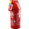 Red fire extinguisher of the brand Gloria with white lettering. Details: handle, nozzle, stickers.