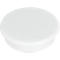 Power magneten Franken, rond, tot 0,3 kg, speciale coating, Ø 24 mm, kunststof, wit, 10 stuks