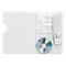 Offene weisse Mappe mit CD, Visitenkarte und Dokument. Der Text ist in deutscher Sprache.