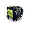 Mobiler Inverter-Stromerzeuger P 7500i in Schwarz und Hellgrün mit Rädern vor weißem Hintergrund.