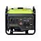 Gelber Pramac P3500i/o Inverter-Stromerzeuger vor weißem Hintergrund.