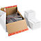 Premium-Blitzbodenkarton ColomPac CP 155.255, B 310 x T 190 x H 133 mm, Z-Faltung, Selbstklebeverschluss, weiß, 20 Stück