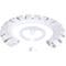 Premium kabelslang, L 750 mm, wit