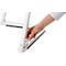 Presentatie ezel - aluminium - B 536 x D 309 x H 1500 mm - inklapbare poten- wit