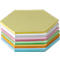Presentatiekaartjes, gelamineerd, randlengte 95 mm, 250 st., diverse kleuren