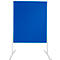 Blue, rectangular screen on a white frame.