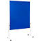 Blue rolling whiteboard with white frame. It stands against a neutral background.