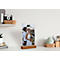 Présentoir de table Sigel, droit, avec socle en chêne, acrylique transparent, 1,5 mm, L 116 x P 46 x H 192 mm, pour formats A6, 1 pièce
