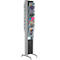 Présentoir mobile EPI - l. 300 x P 385 x H 1675 mm - 16 compartiments - coloris aluminium