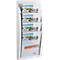 Présentoir mural Quickfit, 4 compartiments, format A4, blanc
