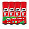 Pack of four Pritt glue sticks, red with white logo. "MULTIPACK" and "solvent-free" are on the packaging.