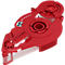 Red glue roller with white adhesive tape. Inscription: Pritt permanent.