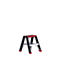 Professional Topline trapladder, 2-zijdig, alu, 2 x 2 treden