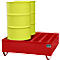 Profiellekbak type PW vlg. StawaR, voor 4 vaten, 410 l, 86 kg, rood