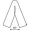 Profilé de protection d'angle Knuffi®-Flex, pièce de 1 m, jaune/noir