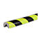 Profilé de protection d'angle type A, rouleau de 5 m, jaune/noir, réfléchissant à la lumière du jour