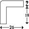 Profilé de protection d'angle type E, mètre linéaire