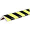 Profilé de protection d'angle type H+, unité de 1 m, jaune/noir, réfléchissant à la lumière du jour