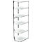 PROGRESS 2000 stalen hoekstelling, zonder achterwand, B 400 x D 400 x H 2250 mm, zwarte frame