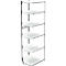 PROGRESS 2000 stalen hoekstelling, zonder achterwand, B 400 x D 600 x H 2250 mm, zwarte frame