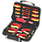 Tool case with red and yellow tools: screwdrivers, pliers. It says Projahi on it.