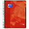 Projektbuch OXFORD School Projectbook, DIN A4+, 120 Blatt, kariert, ohne Rand, 4-fach gelocht, Doppelspiralbindung, rot