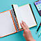 Projektbuch OXFORD School Projectbook, DIN A5+, 120 Blatt, liniert, mit Rand, 6-fach-Lochung, Doppelspiralbindung, blau