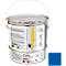 A metal paint bucket with a blue color swatch. The bucket reads in yellow letters PROline 2K paint.