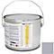 Paint bucket with silver handle and PROline lettering, next to it a color sample in gray.