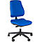 Prosedia bureaustoel LEANOS V ERGO, synchroonmechanisme, zonder armleuningen, ergonomisch gevormde wervelsteun, blauw/zwart